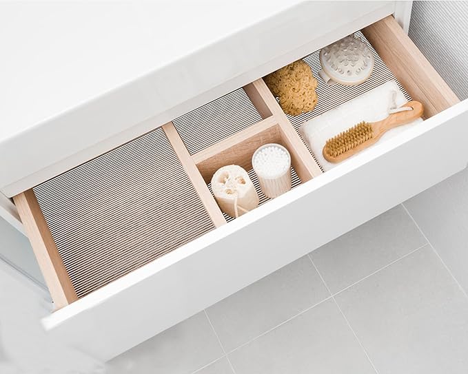 Shelf Liners for Kitchen Cabinets 20 Inch Wide X 20 Ft Non Adhesive Cabinet Drawer Liner Clear Non Slip Waterproof Shelves Liner for Refrigerator Closet Cupboard Pantry Bathroom - Image 6