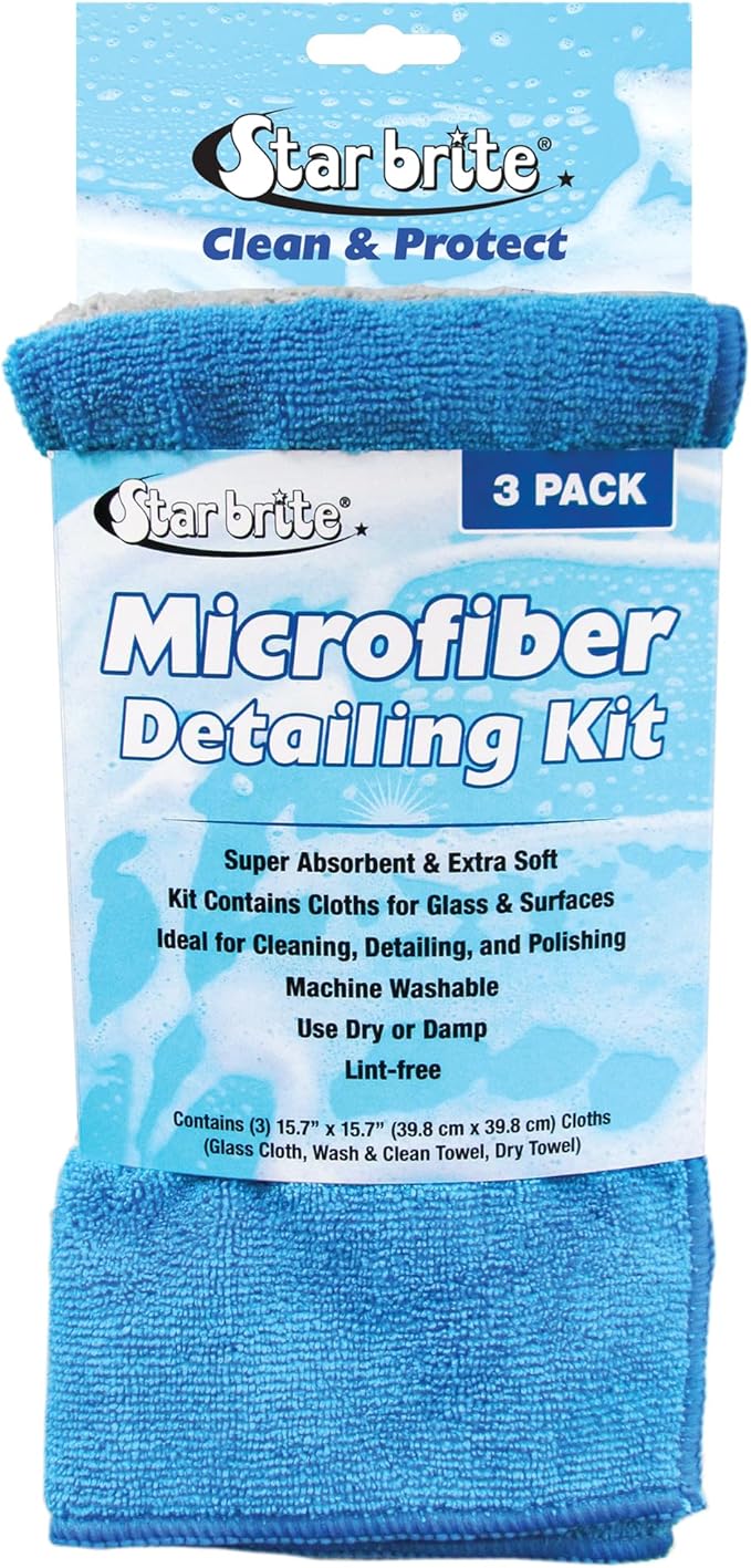 STAR BRITE Microfiber Detailing Kit (3PC) (040079) by Starbrite