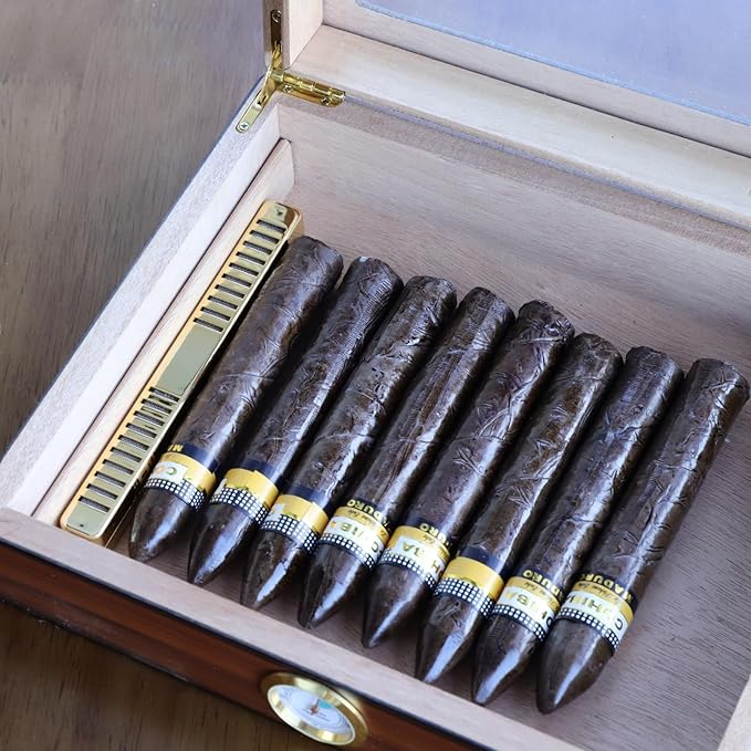 4 Pack Cigar Humidifier Strips for Humidor, Reusable Long-Lasting Humidity Control Solution with Adhesive & Dropper - Compact, Portable Travel Design for Cigar Box, Jar, Cabinet, Case (Gold) - Image 4