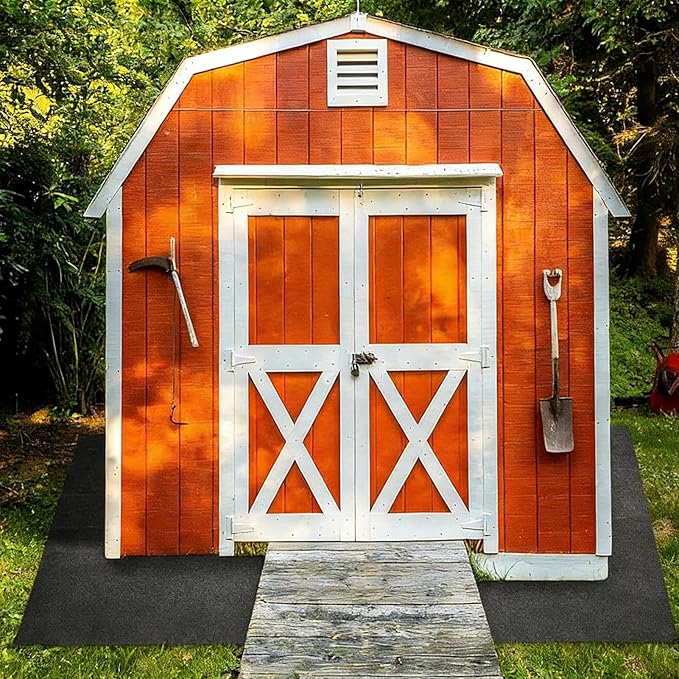 Foldable Mat - 849g Felt Waterproof Floor Pad, Dustproof Storage Shed Liner, Heavy Duty Protective Ground Cover, Moisture Barrier Base Layer, Anti Slip Workshop Flooring for Outdoor Garden Backyard - Image 9