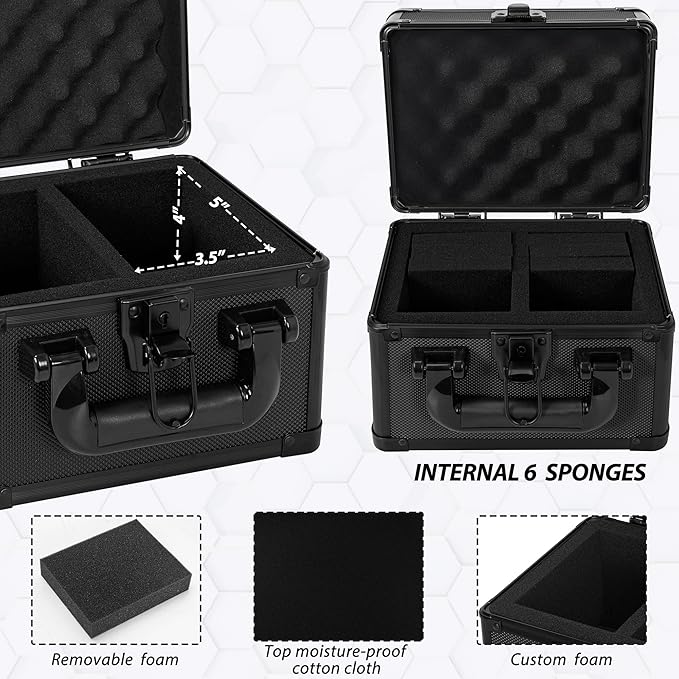 Graded Card Case - Aluminum Alloy Graded Card Storage Box Compatible with 40 Card Slabs, Sports Trading Card Case Fits PSA, CSG, BGS - Image 5