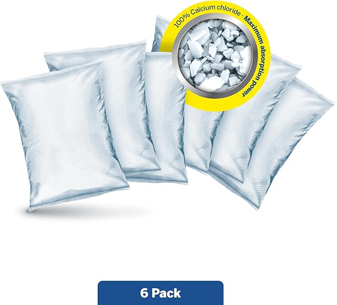 HUMYDRY Moisture Absorbers Refills for 8.8 Oz Dehumidifier, Pack of 6 Unscented Humidity Absorber Bags, Non Electric Refill Pack for Closets Bedrooms Bathrooms Laundry Rooms and Small Enclosed Spaces - Image 2