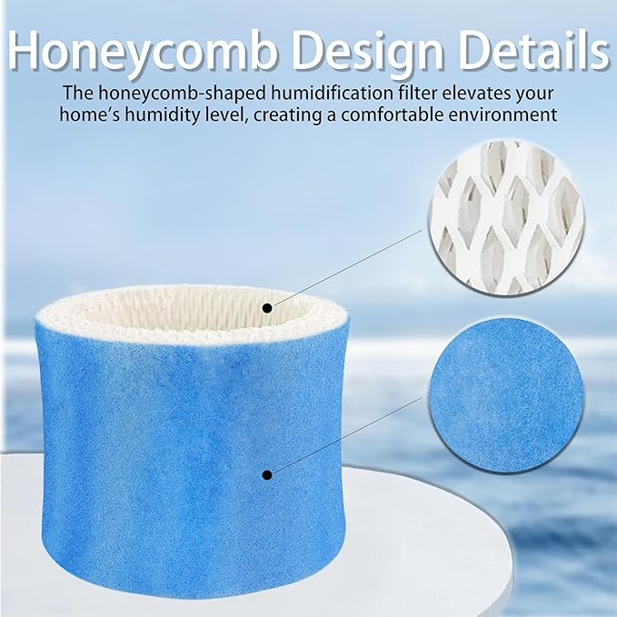 4 Pack HAC504 Replacement Humidifiers Wick Filter A | for Honeywell HAC504PFC Humidifier Filter Models HEV-312C, HEV355C, HCM-300T, HCM-315T, HCM-350 & HCM-710C Filters - Image 4