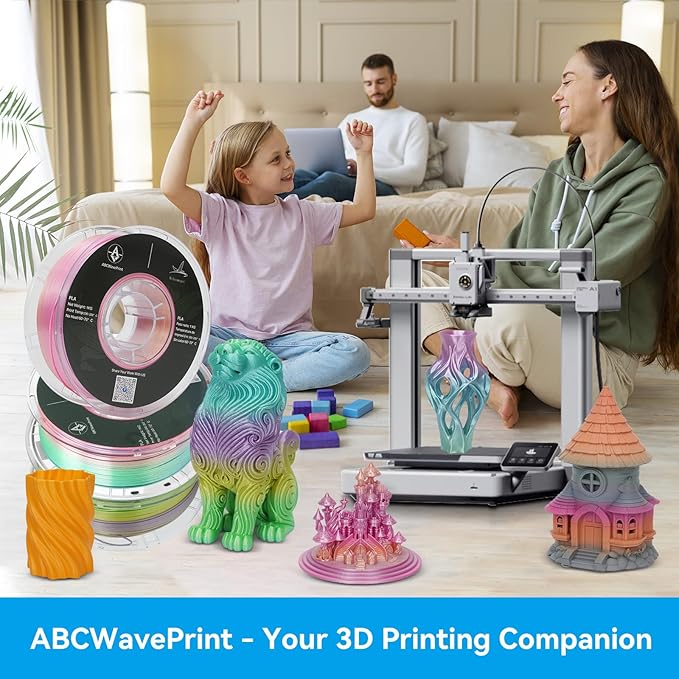 PLA 3D Printer Filament, Dimensional Accuracy +/- 0.02 mm, 1 kg Spool(2.2lbs), 1.75 mm，Orange - Image 6