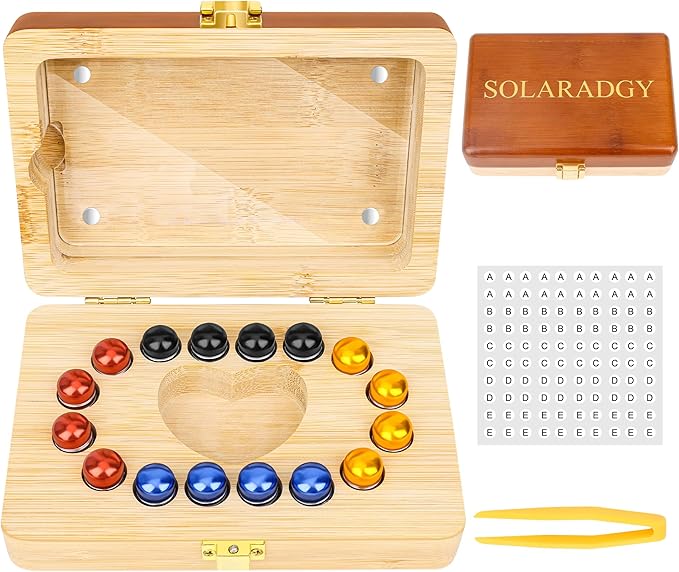 Wooden Tooth Fairy Keepsake Box for Kids, Baby Teeth Storage Organizer with 16 Sealed Plastic Tubes, Tweezers & Label Paper for Lost Teeth Collection by Unknown