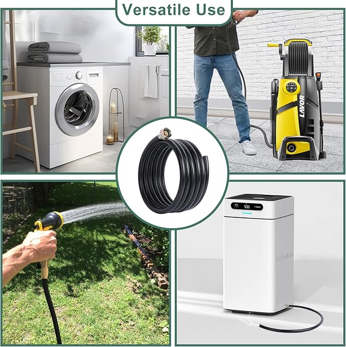 2 M/6.6 FT Dehumidifier Drain Hose 3/4 Inch FHT Connection Brass Thickened Drain Hose, Heavy Duty and Flexible Drainage Hose fits for Most of Dehumidifiers - Image 7