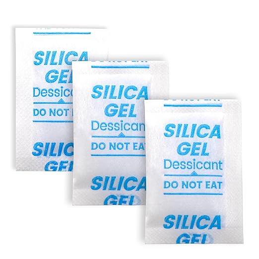 Silica Gel Packets, Moisture Absorbers Desiccant Packs for Storage, Clothes, Shoes, Electronics, 3D Printer Filament, Jewelry (100, 20% Orange Silica Gel + 80% White Silica Gel Blend, 5g) by SorbcoPackagingLLC