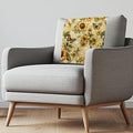 Fashion Headrest Cover for Recliner Sunflower Butterfly Portable Washable Dust Cover for Couch Wear Resistant Protector for Couch Easy to Install by Unknown