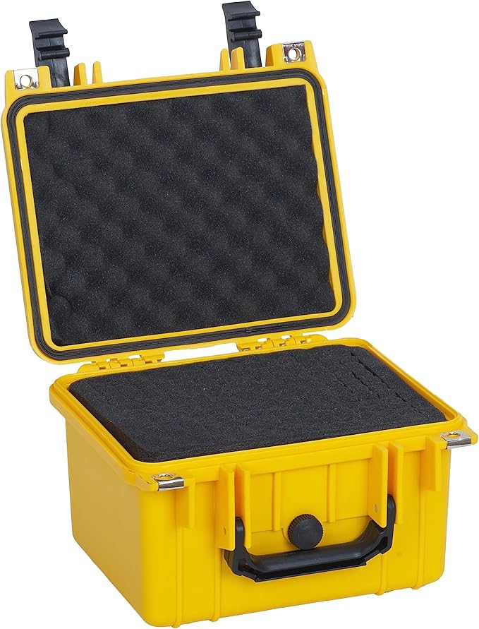 MEIJIA Portable All Weather IP67 Waterproof Camera Case,hard case with Customizable Fit Foam,Fit Use of Drones,Camera,Equipments,10.62 x9.68x6.87inches (Yellow) - Image 6