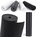Drawer Liners, Waterproof Shelf Liner, Anti-Slip Non-Adhesive BPA Free Kitchen Cupboard Cabinet Liner Refridge Fridge Mats Sink Protector Strong Durable for Home (Black/19.7in x 20Ft) by MooiFun
