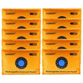 110g [10 Packs] Reusable Desiccant Packs for Storage, Rechargeable Color-Changing Silica Gel Desiccant Packets - Moisture Absorbers for Storage Bins, Suitcase, Safes, Electronics & 3D Filaments by Unknown
