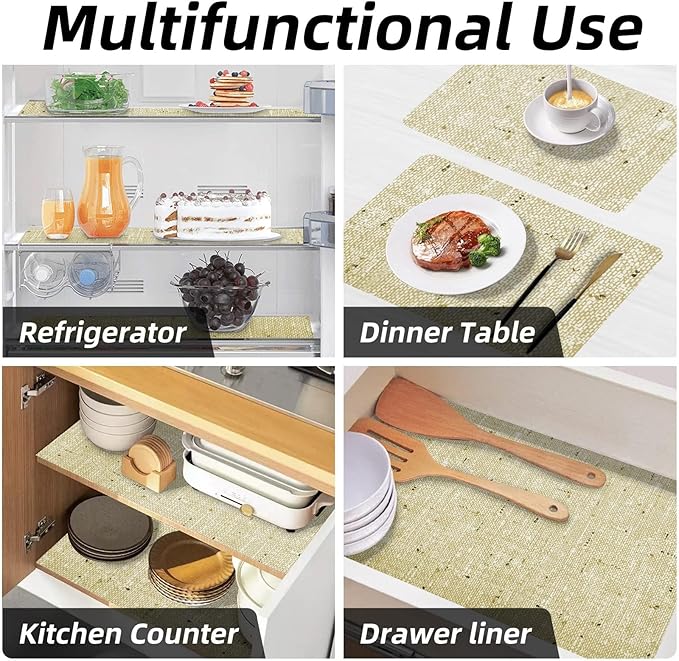Shelf Liner, 20 Inch x 12 Feet Shelf Liner Non Adhesive, Drawer Liner Non Slip Kitchen Mat Waterproof Oil-Proof for Kitchen Cabinet, Shelves, Refrigerator, Storage, Desks, Easy to Trim - Image 7