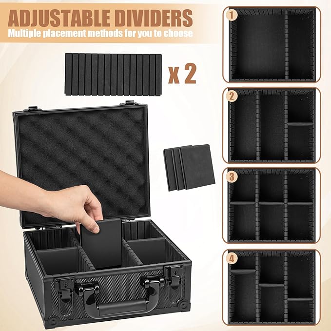 Toploaders Storage Box for 3" x 4" 35pt Rigid Card, Top Loader Storage with 5 Partition Holds 350+ Toploaders, Magnetic Card Holders - Image 3