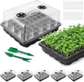 Seed Starter Tray, Seedling Starter Trays for Starting Plant Seeds, Indoor Gardening Plant Germination Trays, Black, 5PCS by Ryscam