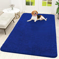OLANLY Dog Door Mat for Muddy Paws 70x46, Absorbs Moisture and Dirt, Absorbent Non-Slip Washable Doormat, Quick Dry Chenille Mud Mat for Dogs, Entry Indoor Entryway Carpet for Inside Floor, Royal Blue by OLANLY