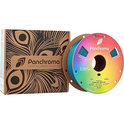 Polymaker Panchroma Blue Color Changing PLA, 1.75mm, 1KG, Glitter Starlight Neptune 3D Printer Filament, Hides Layer Lines, Easy to Print, Tangle Free, AMS Compatible, Works with Most FDM Printers - Image 9