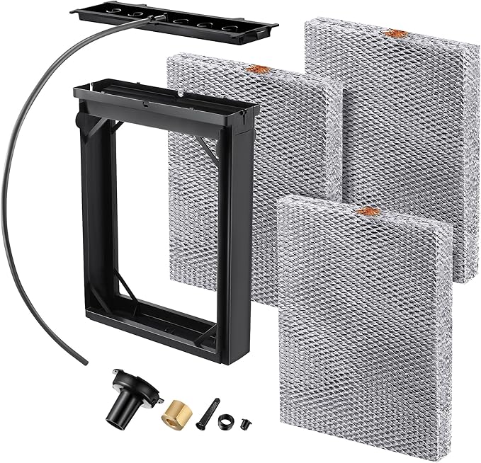 Enhon 3 Pcs Humidifier Maintenance Kit with Model No. 35 Filter Panel, All Aluminum Humidity System Replacement Filter Compatible with AprilAire 4839 Whole Home Humidifier Model 600, 600A,600M Parts by Clickhere