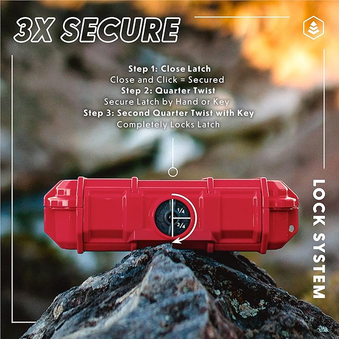 Evergreen 56 Waterproof Dry Box Protective Case with Pick & Pluck Foam - Travel Safe/Mil Spec/USA Made - for Cameras, Phones, Camping, Fishing, Hiking, Water Sports, Knives, Survival (Orange) - Image 6