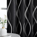 NICETOWN Black Out Floral Curtain Panels 84 inches Long - Light Reducing Thermal Insulated Grommet Blackout Patterned Panels/Drapes for Living Room/Nursery/Kids Room (Set of 2, W52 by L84) by NICETOWN