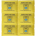 100g Rechargeable Desiccant Silica Gel Beads Pack Lab Desiccants Bag Rechargeable Moisture Absorbing for Storage Bins and Totes(6pack) by Gimehome