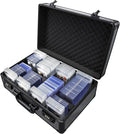 Large Graded Card Storage Box 4-Row with Combo Lock - Sports Trading Cards Case for 150+ Slabs, 540+Toploaders or 1500+ Loose Cards by Boldblox