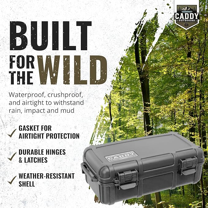 Waterproof Storage Case 1.2 L Capacity – Heavy-Duty Gear Box with Foam, Carabiner & Lanyard – Crushproof, Airtight Outdoor Container for Camping, Hiking, Fishing - Image 2