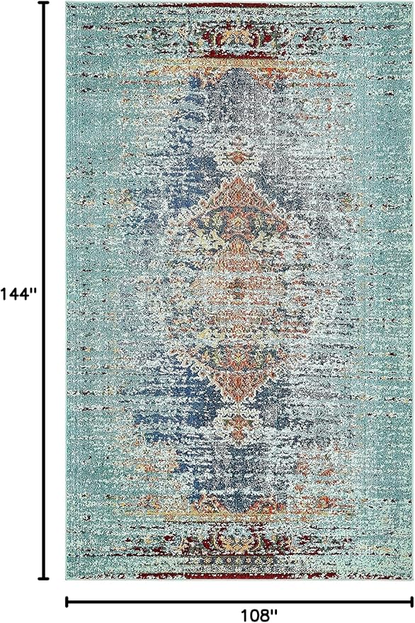 Unique Loom Outdoor Solid Collection Area Rug (9' x 12' 2" Rectangle Rust Red/Beige) - Image 2