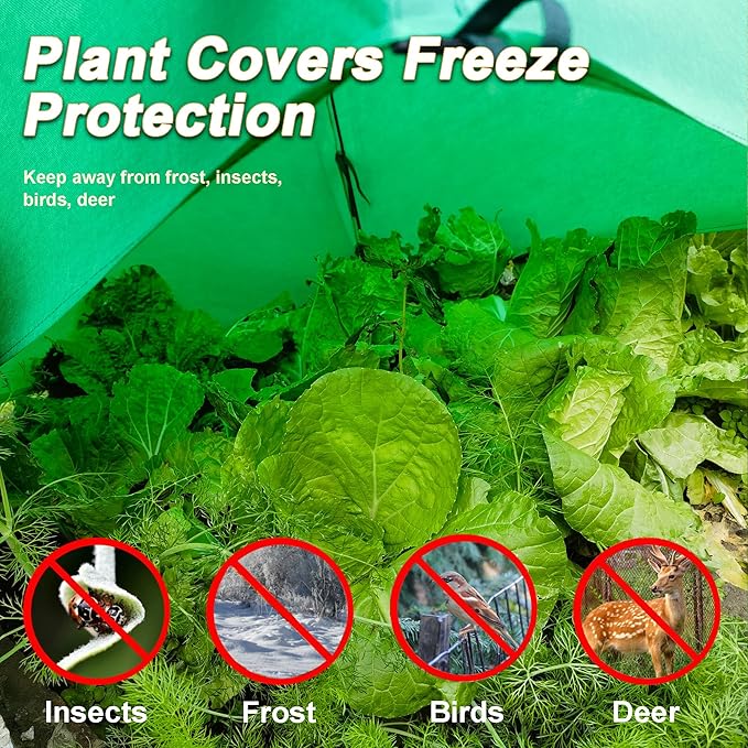 40″*40″*31″ Winter Plant Warm Covers - Raised Bed Cover, Garden Row Accelerator, Warm Tent Freeze Protection Humidity Domes for Germination, Seedling Propagation Protecting Plants from Animals 2 PCS - Image 4