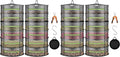 VIVOSUN 4-Pack 6-Layer Mesh Drying Rack Hanging Design with Green Zippers for Dehydrating, Indoor and Outdoor (Pruning Shears Included) by VIVOSUN