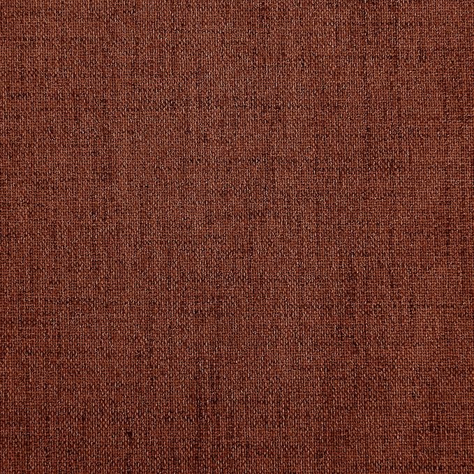 NICETOWN 100% Absolutely Blackout Linen Curtains with Thermal Insulated Grey Liner, 52" Wide, 2 Panels, 84 inches Long Drapes, Grommet Retro Burnt Orange Linen Vertical Drapes Privacy for Bedroom - Image 8