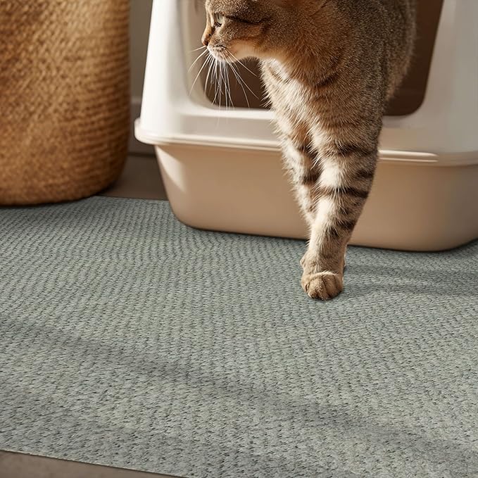 Mohawk Home Litter Box Moisture Barrier Mat Utility Solid Gray 3' X 5' Other Perfect for Kitchen, Living Room, Kids Room, Dining Room, Hallway, Office, Garage, Entryway, Bathroom, Laundry Room - Image 2