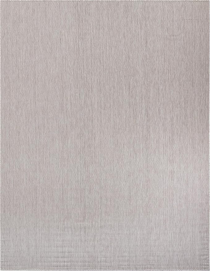 Unique Loom Outdoor Solid Collection Area Rug (10' x 13' 1" Rectangle Beige/Ivory) - Image 3