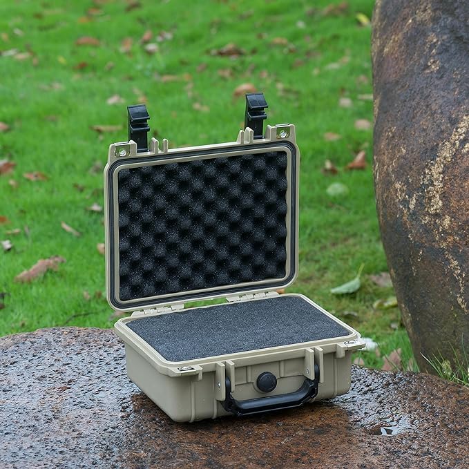 MEIJIA Portable All Weather IP67 Waterproof Protective Case,Hard Camera Case,Dry Case with Customizable Foam,Fit Use Of Drones,Camera,Equipments,10.62 x9.68x4.87inches - Image 3