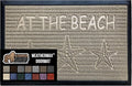 GORILLA GRIP 100% Waterproof All-Season WeatherMax Doormat US Designed Natural Rubber, Stain and Fade Resistant, Low Profile Indoor Outdoor Door Mats, Easy Clean Patio Mat, 17x29, Sand Beach by GorillaGrip