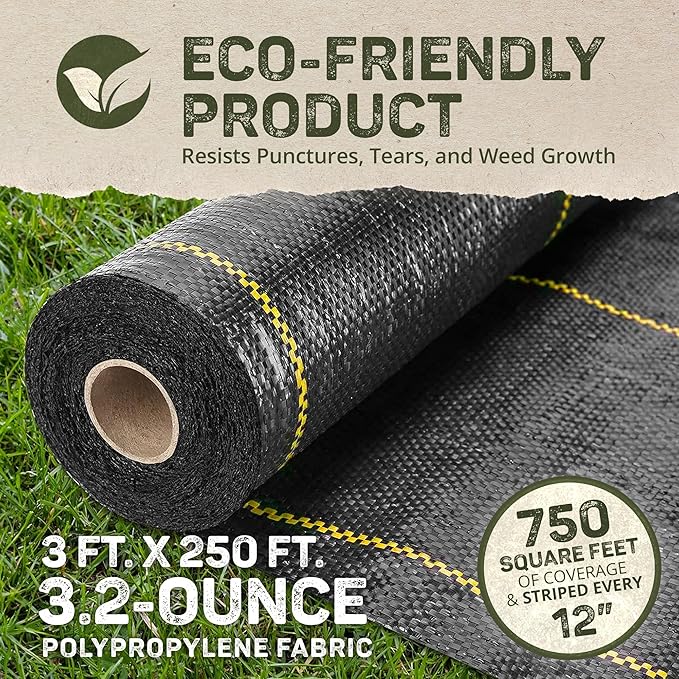 Dewitt Pro-5 Weed Barrier Fabric 5 oz, 3 x 250 Feet – Heavy-Duty Woven Landscape Ground Cover Mat for Raised Garden Bed, Greenhouse Gardening, Outdoor Landscaping, and Commercial Planting - Image 4