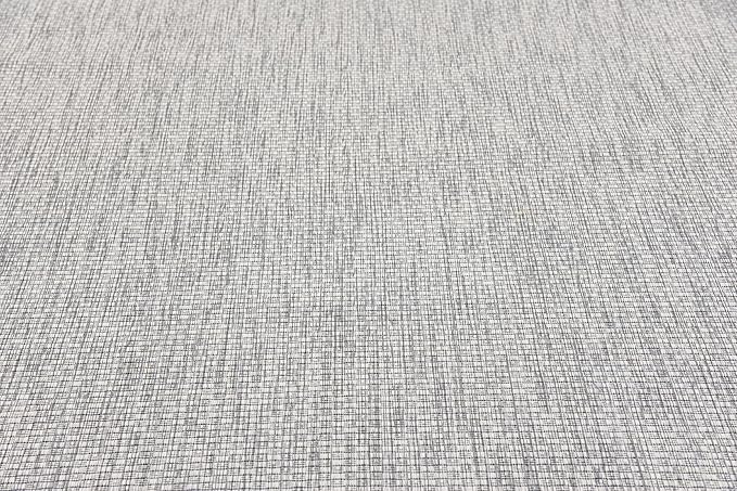 Unique Loom Outdoor Solid Collection Area Rug (8' x 11' 4" Rectangle Light Gray/Ivory) - Image 7