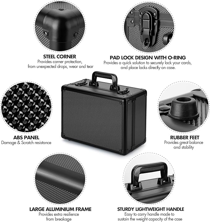 FunGuys Graded Sports Card Storage Box, Trading Card Storage Box, Trading Card Case for Pokemon, Baseball, Sports, MTG - Image 2