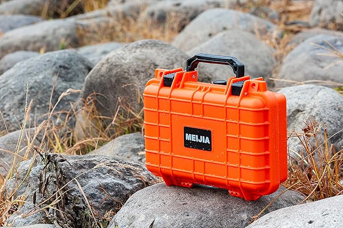 MEIJIA Portable All Weather Waterproof Protective Hard Case, Small Camera Case,Dry Case with Customizable Foam,Fit Use of Drones, Camera,Equipments, 11.65 ”x8.35”x3.78” - Image 8