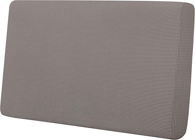 Easy-Going Stretch Loveseat Cushion Cover Sofa Cushion Furniture Protector Sofa Seat Sofa Slipcover Sofa Cover Soft Flexibility with Elastic Bottom(Loveseat Cushion, Taupe) by Easy-Going
