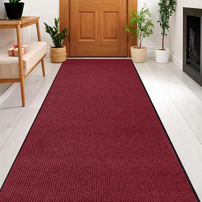 MaxMat® Extra Large Commercial Door Mat, Rubber Border Heavy Duty Door Mat, Waterproof, Low-Profile, Easy to Clean, Rubber Entry Mat. (Red, 4 x 6 Feet) - Image 7