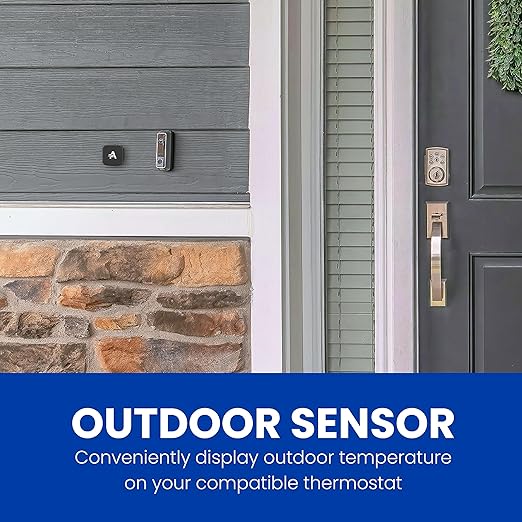 AprilAire Z10ODT Wireless Outdoor Temperature and Humidity Sensor, Compatible with S86WMUPR Wi-Fi Programmable Thermostat, Black (Pack of 1) - Image 5