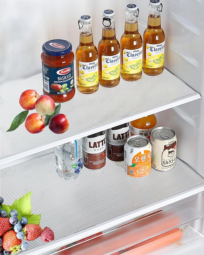 Shelf Liners for Kitchen Cabinets 15 Inch Wide X 20 Ft No Slip Waterproof Cabinet Drawer Shelves Liner Non Adhesive Clear Liner for Refrigerator Pantry Cupboard Closet Kitchen Bathroom - Image 4