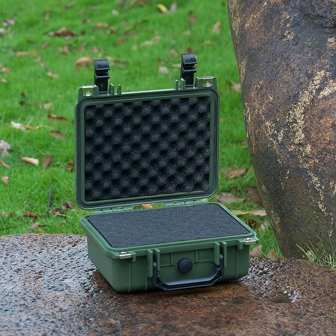 MEIJIA Portable All Weather IP67 Waterproof Protective Case,Hard Camera Case,Dry Case with Customizable Foam,Fit Use Of Drones,Camera,Equipments,10.62 x9.68x4.87inches - Image 4