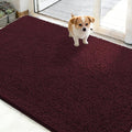 OLANLY Dog Door Mat for Muddy Paws 48x30, Absorbs Moisture and Dirt, Absorbent Non-Slip Washable Doormat, Quick Dry Chenille Mud Mat for Dogs, Entry Indoor Entryway Carpet for Inside Floor, Russet by OLANLY