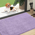 OLANLY Dog Door Mat for Muddy Paws 47x32, Absorbs Moisture and Dirt, Absorbent Non-Slip Washable Doormat, Quick Dry Chenille Mud Mat for Dogs, Entry Indoor Entryway Carpet for Inside Floor, Lavender by OLANLY