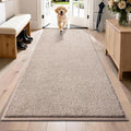 PURRUGS Dirt Trapping Door Mat 31.5" x 70", Non-Slip Machine Washable Entryway Rug, Dog Doormat, Indoor Front Door Mat, Super Absorbent Entry Rug for Muddy Shoes & Paws, Taupe by PURRUGS