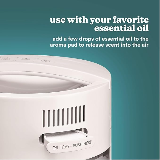 HoMedics Humidifiers for Bedroom, Home, Nursery, Office and Plants. Total Comfort UV-C Ultrasonic Humidifier, Leak Resistant Design, 0.97 Gallon Tank, 35 Hour Run Time, Quiet, Cool Mist, Night Light - Image 6