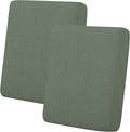 Easy-Going Stretch Individual Loveseat Couch Cushion Cover Sofa Cushion Furniture Protector Sofa slipcover Soft Flexibility with Elastic Bottom (2-Piece Loveseat Cushion Cover, Greyish Green) by Easy-Going