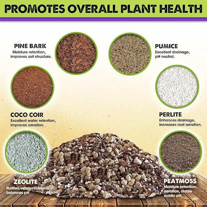 DUSPRO Recycle Premium 6in1 Terrarium Soil Mix – Pre-Mixed Terrarium Substrate Mix for Terrariums, Balanced Moisture Growing Medium with Coco Coir, Peat Moss, Pine Bark, Perlite, Pumice & Zeolite 4QRT - Image 2