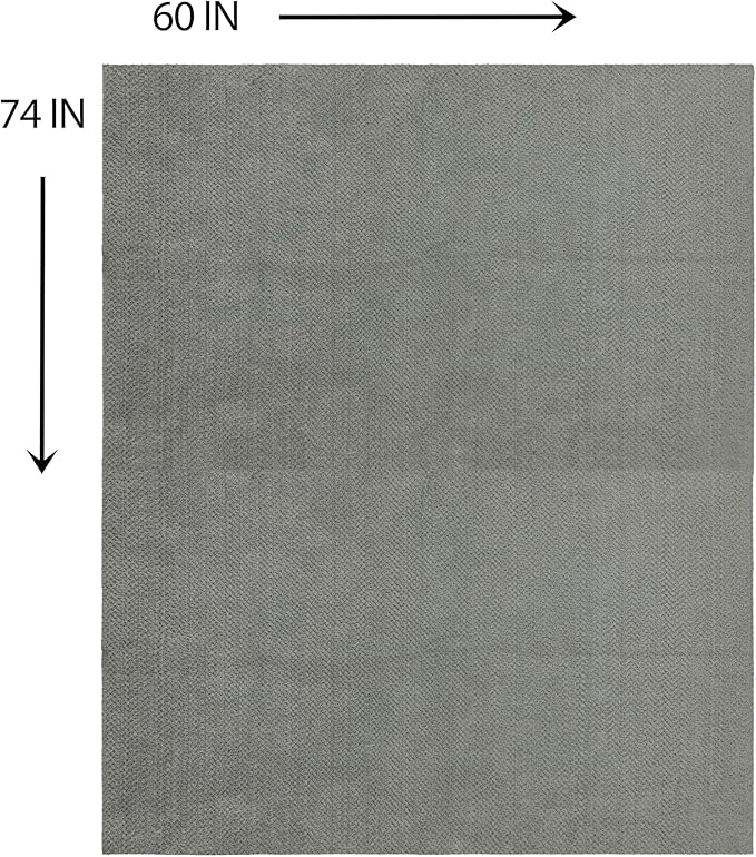Mohawk Home Pet Play Pen Moisture Barrier Mat Utility Solid Gray 5' X 6' 2" Other Perfect for Kitchen, Living Room, Kids Room, Dining Room, Hallway, Office, Garage, Entryway, Bathroom, Laundry Room - Image 2